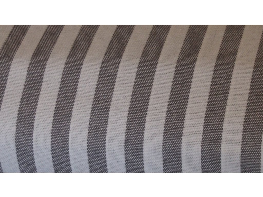 Bavlněné plátno - Pruh šedo-bílý 140 cm
